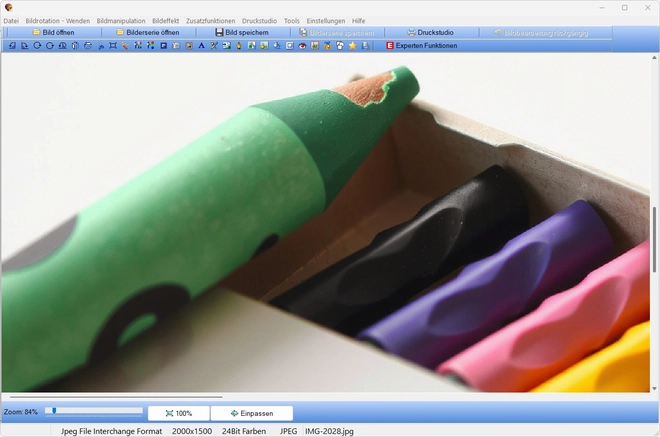 Bildbearbeitungsprogramm für Anfänger
