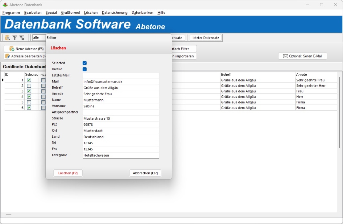Datenbank Software kostenlos deutsch